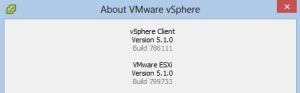 vSphere client version